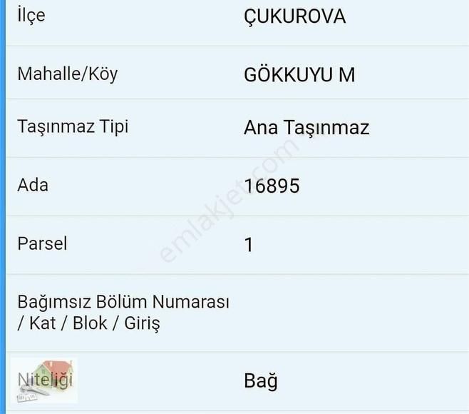 Çukurova Gökkuyu Satılık Tarla Gökkuyu Da 352 M2 Satılık Köy Civarında Kaçmazzzz Fırsat