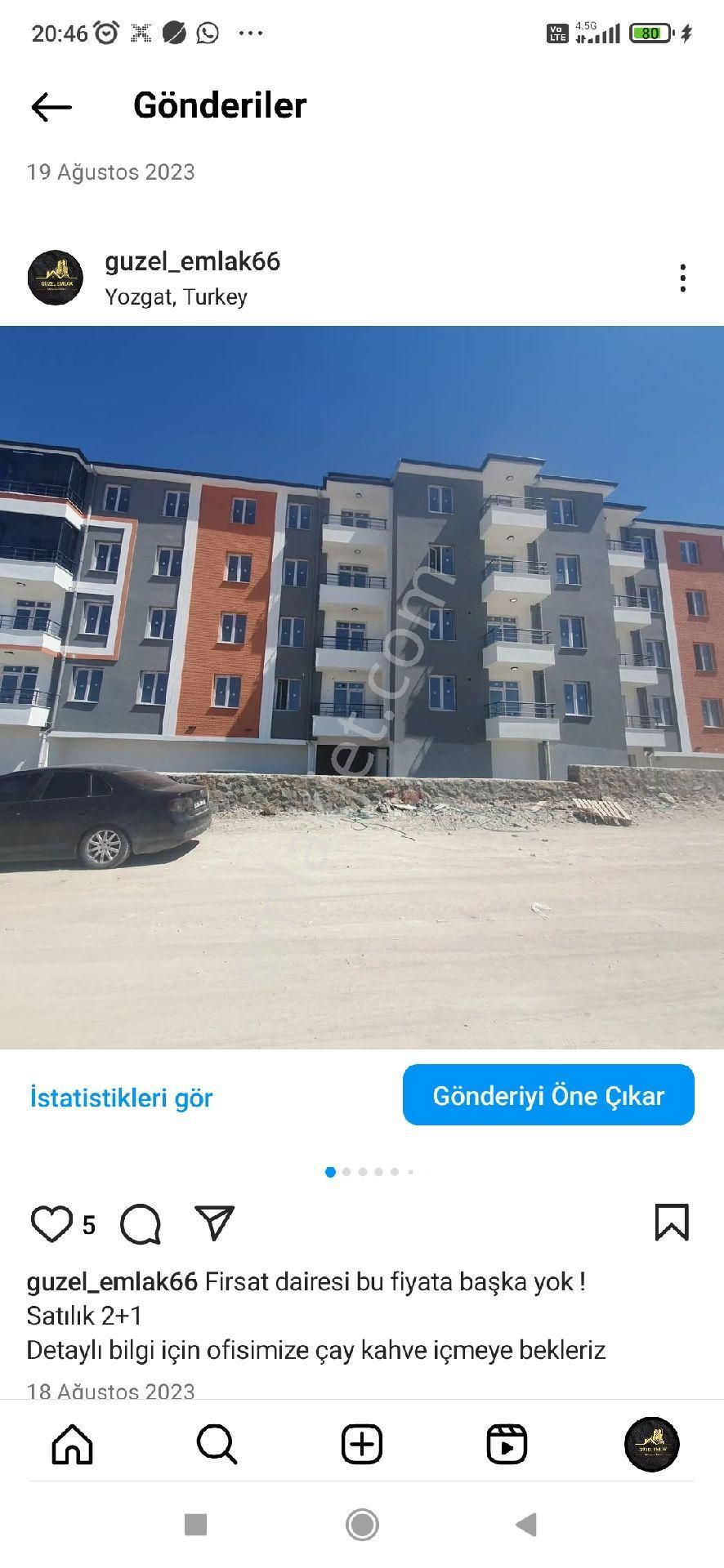 Yozgat Merkez Çapanoğlu Satılık Daire İşte Fırsat Daire 3+1 Araç Muane Üzeri