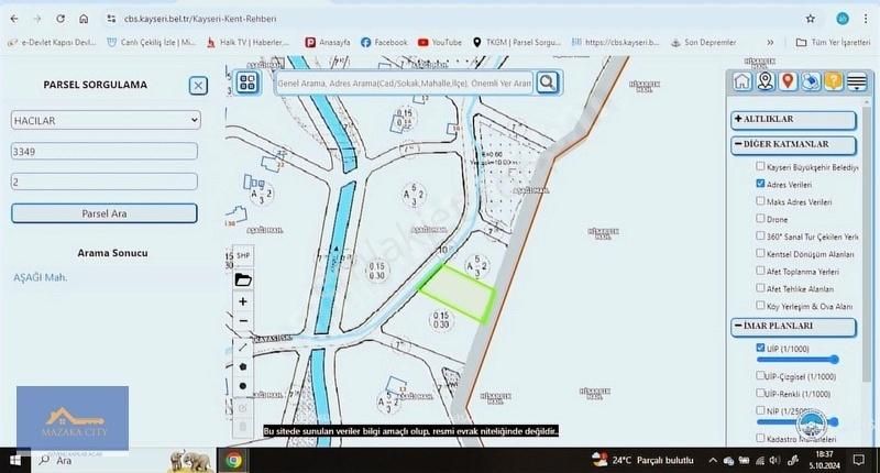 Mazaka City'den Hacılar Aşağı Mah Satılık 1209 M2 Villa Parseli - Görsel 2