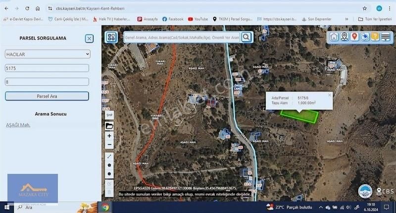 Mazaka Cıty'den Hacılar Aşağı Mh Satılık 1000 M2villa Parselleri - Görsel 4