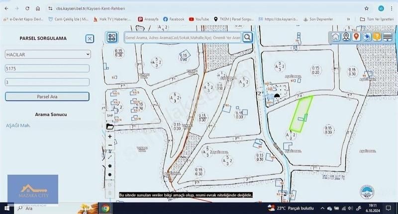 Mazaka Cıty'den Hacılar Aşağı Mh Satılık 1000 M2villa Parselleri - Görsel 6