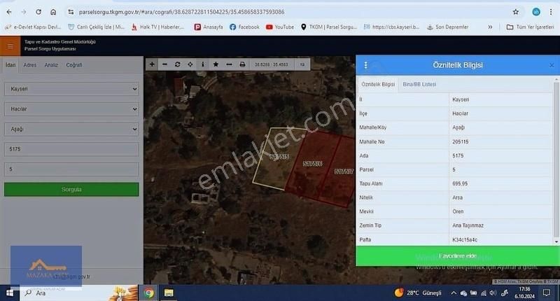 Mazaka Cıty'den Hacılaraşağı Mah Satılık 695 M2 İmarlı Arsalar - Görsel 9