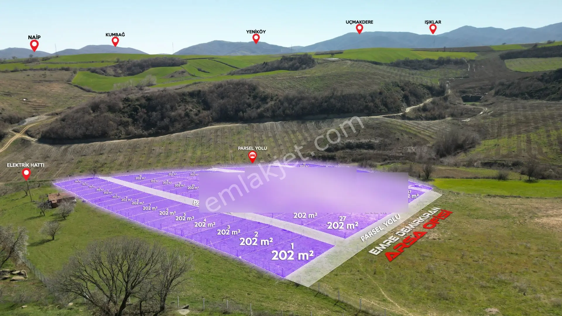 Tekirdağ Çanakçı'da Tüm Altyapısı Hazır 200m² İmarlı Arsalarımız - Görsel 2