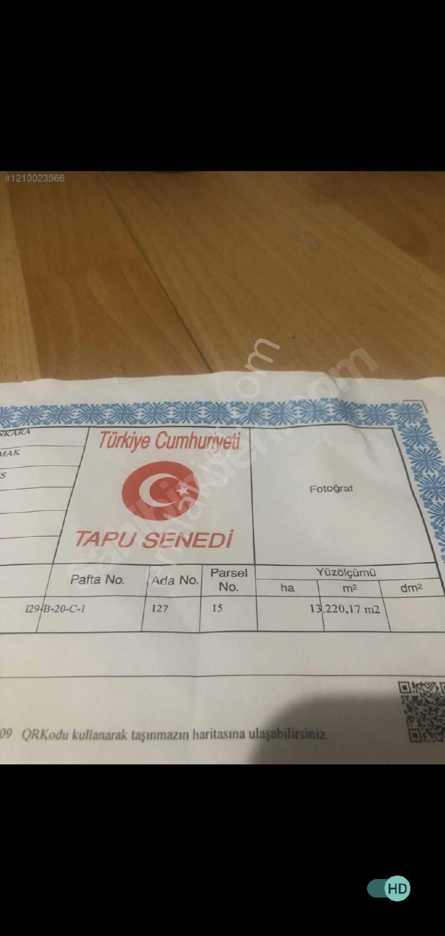 Mamak Kıbrısköy Satılık Tarla İhtiyaçtan Satılık Tarla