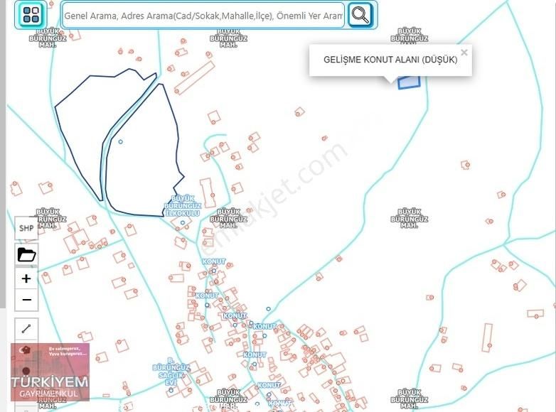 Melikgazi Büyük Bürüngüz Satılık Bağ & Bahçe Türkiyem Gyo // Gesi B.bürüngüz Mahallesin'de Satılık Bahçe