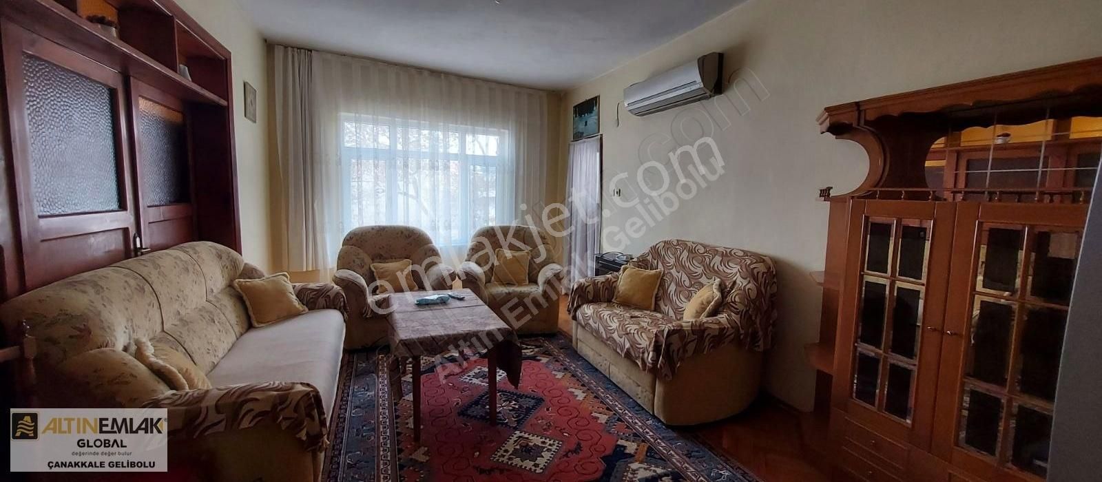 Gelibolu Yazıcızade Kiralık Daire Altın Emlaktan 2+1 Teraslı Klimalı Kiralik Eşyalı Daire