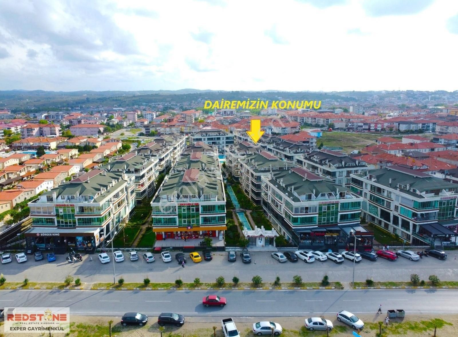 Karasu Yalı Satılık Daire Denize 1.parsel Ekşioğlu City'de Havuz Cephe,cam Balkon Kombili