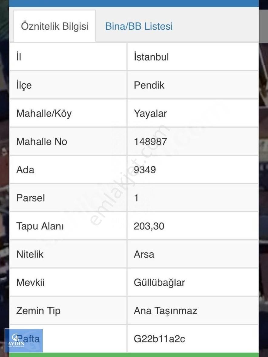 Pendik Esenler Satılık Ticari İmarlı Pendik Güllübağlar 210m2 Satılık Ticari+konut İmarlı Yatırımlık