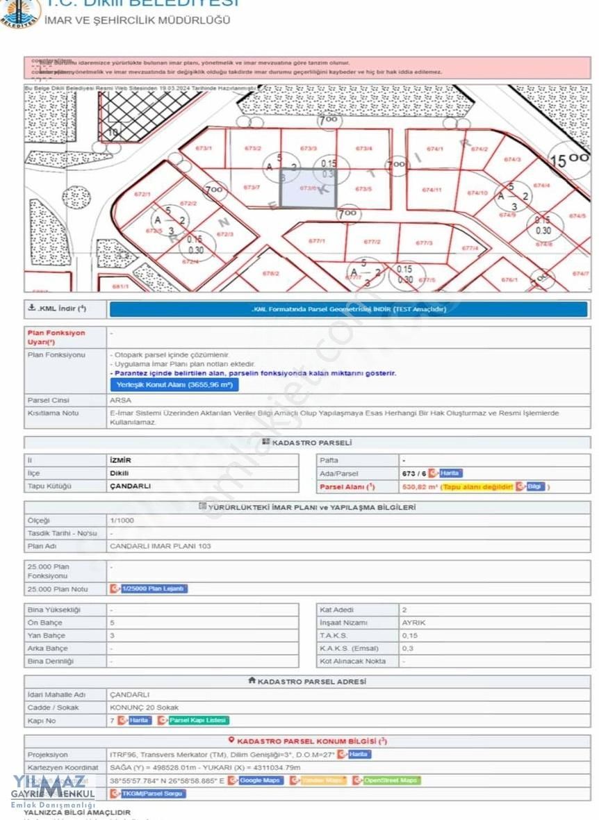 Çandarlı Tatil Köyünde Villa İmarlı Satılık Arsa - Görsel 30