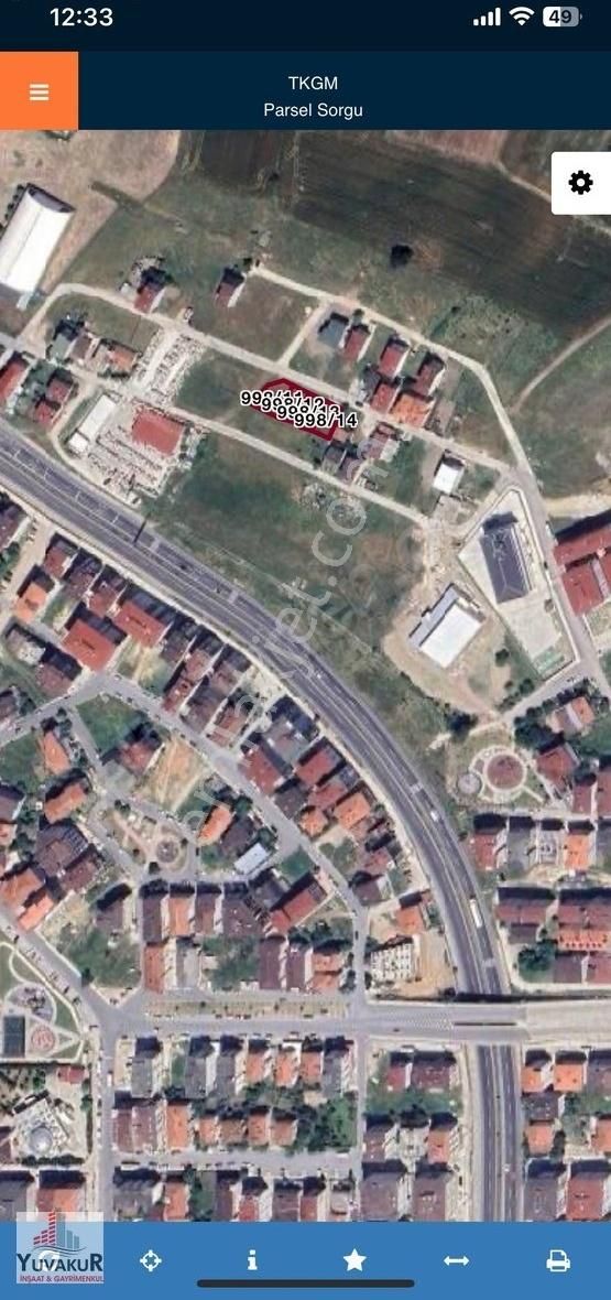 Çerkezköy Bağlık Satılık Konut İmarlı Yuvakur'dan G.m.k.paşa Mah'de 4 Parsel Toplam 889m² 4 Kat İmarlı