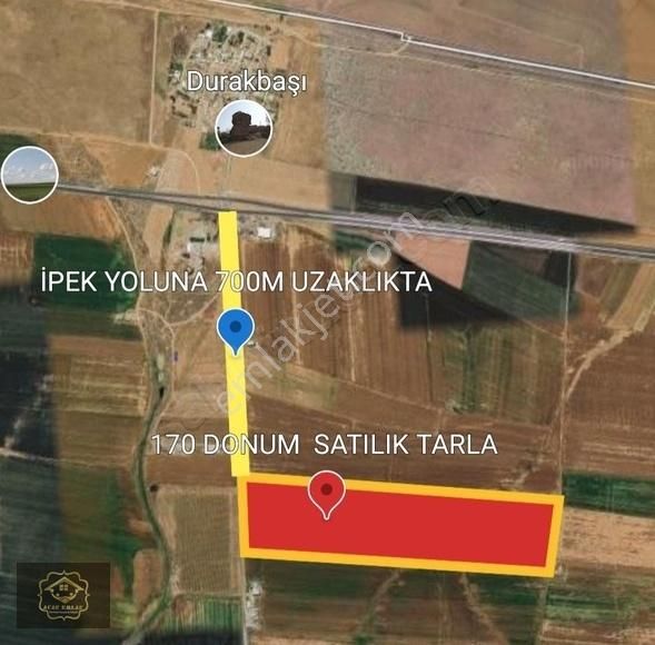 Nusaybin Durakbaşı Satılık Tarla Acar Emlak'tan Nusaybine 10km Uzaklıkta 170 Dönüm Tarla