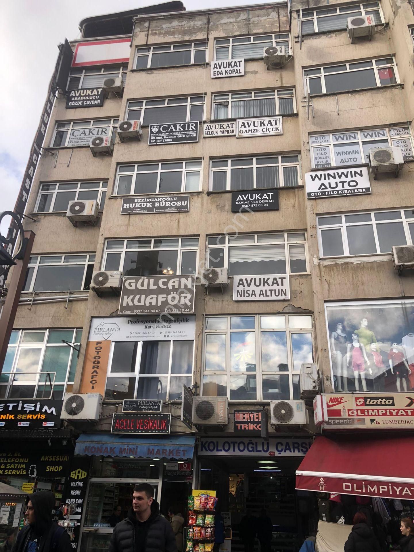 Trabzon Ortahisar Satılık Büro Trabzon Meydan Kolotoğlu İş Merkezi Satılık Ofis