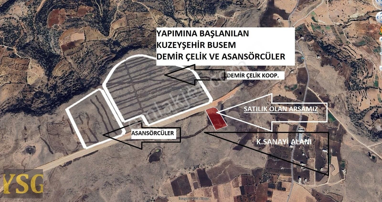 Şehitkamil Övündük Satılık Sanayi İmarlı Kuzeyşehir Busem'de Satılık Küçük Sanayi Arsası