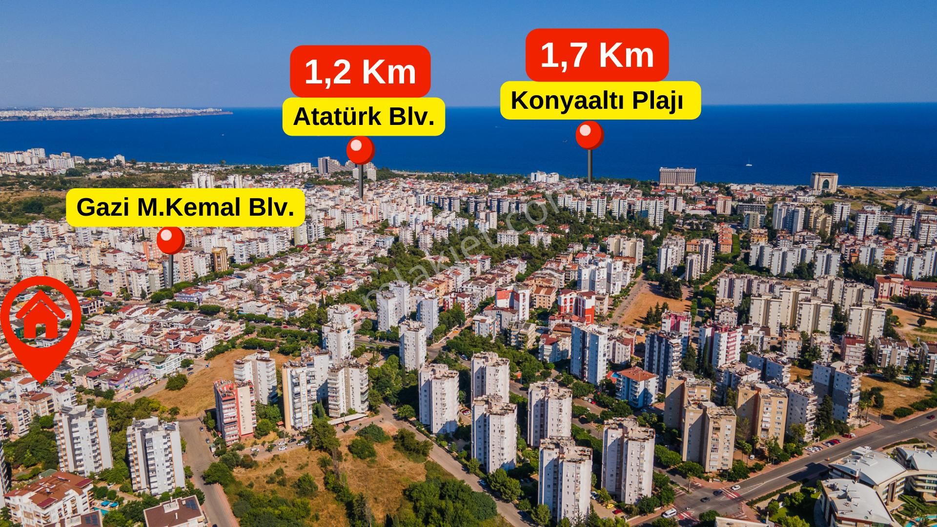 Konyaaltı Gürsu Satılık Daire Antalya Konyaaltı Gürsu Satılık 3+1 Doğalgaz Asansör Arakat