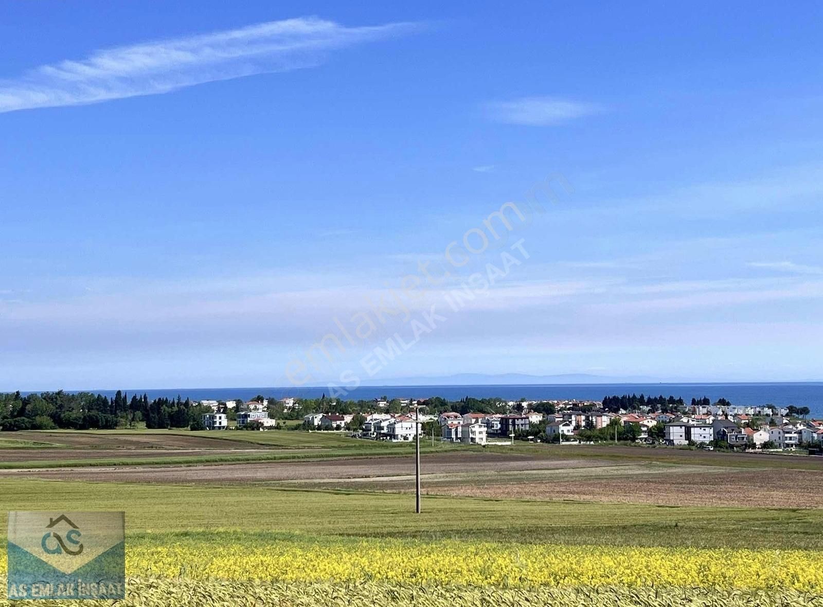 Marmaraereğlisi Çeşmeli Satılık Tarla Deniz Manzaralı İmara Yakın 10 Ay Elden Taksitle Yatırımlık Arsa