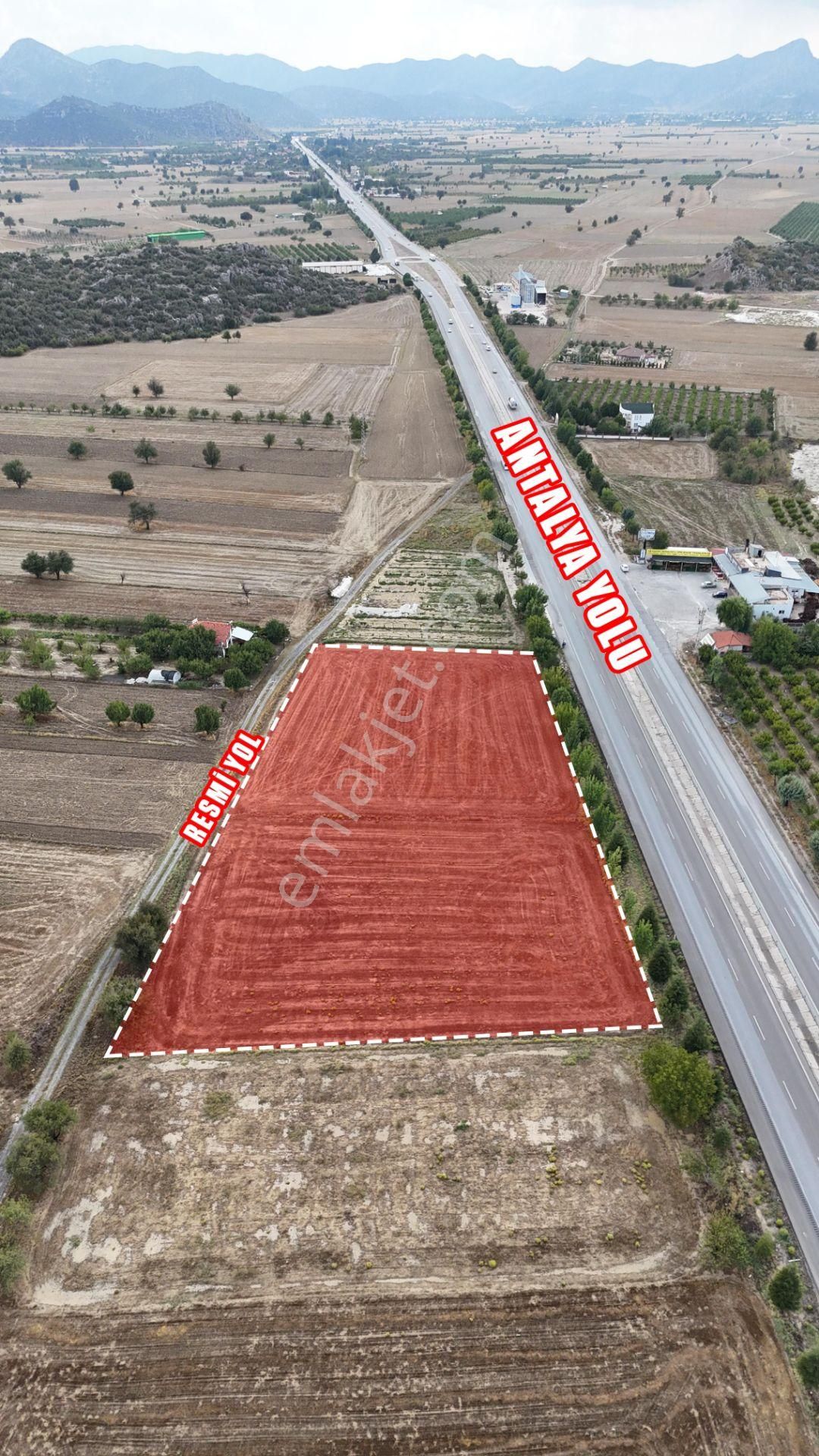 Bucak Gündoğdu Köyü (Yeni) Satılık Ticari İmarlı Antalya Yoluna Sıfır 9159 M² Fırsat Arazi