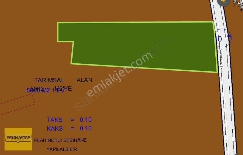 Karatay Başak Satılık Konut İmarlı Başak Mh. Adana Ç. Yoluna 1.5km Mesafede 5000m² Yatırımlık Arsa