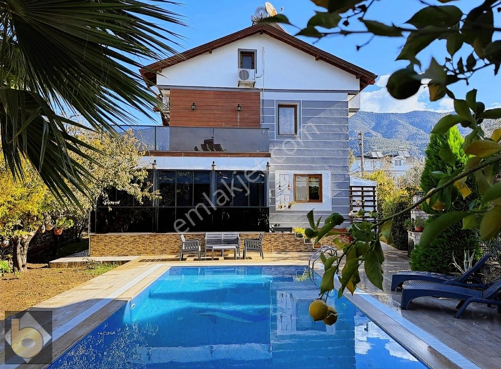 Fethiye Ölüdeniz De Satilik 4+1 Müstakil Havuzlu Villa - Görsel 25