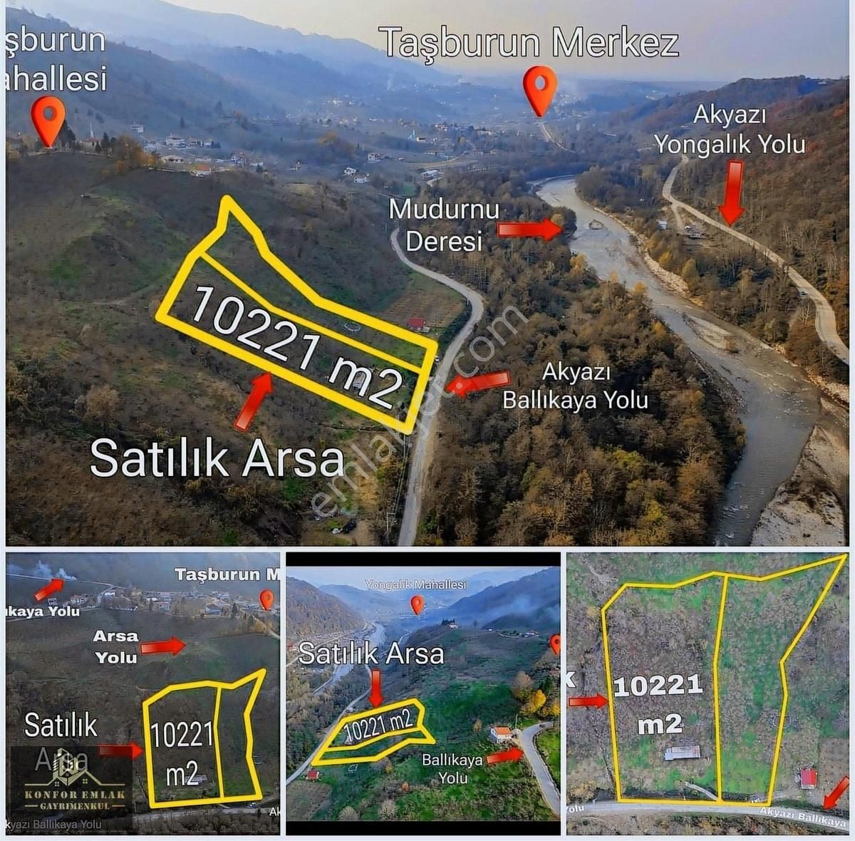 Akyazı Taşburun Satılık Bağ & Bahçe Konfor Emlaktan Taşburun Mahallesinde Satılık Fındık Bahçesi