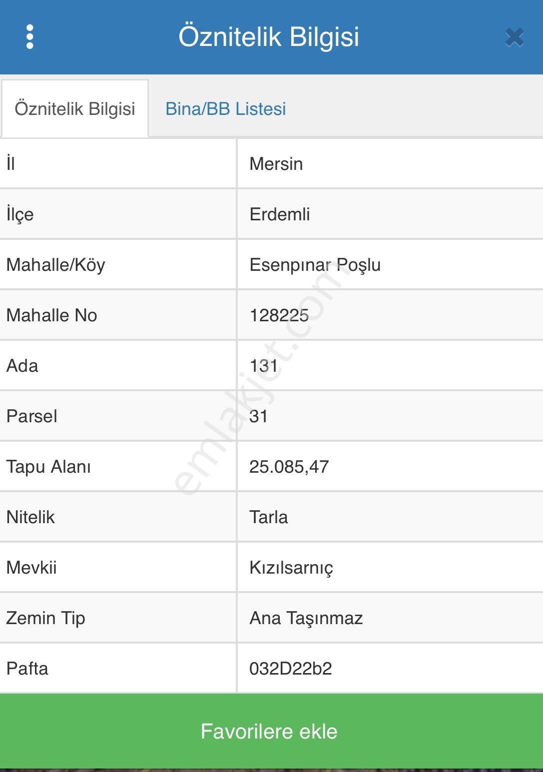 Erdemli Merkez Satılık Tarla Mersin Erdemli Esenpınar Poşlu Satılık Tarla