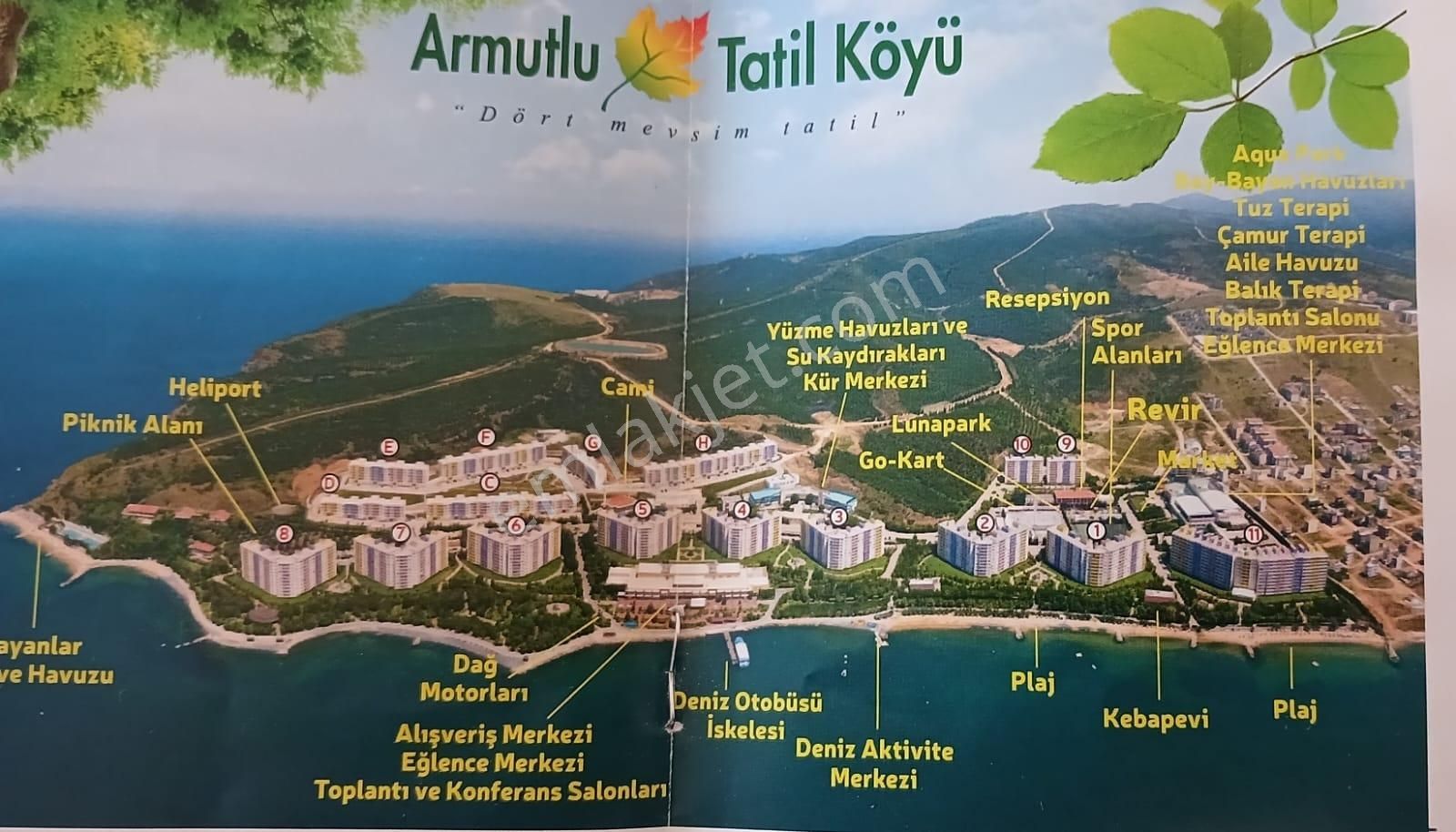 Armutlu Karşıyaka Satılık Devremülk Kaplıca Dönemi 22 Kasım 6 Aralık