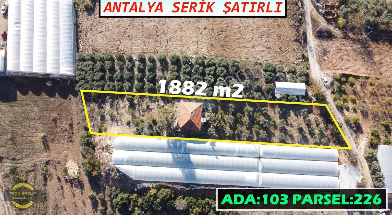 Serik Şatırlı Satılık Tarla Antalya Serik Şatırlıda İçerisinde 2+1 Ev Olan Satılık Bahçe