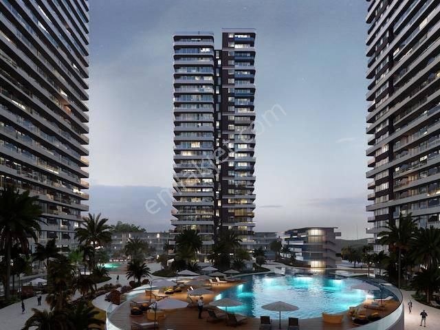 İskele Aygün Köyü Satılık Residence İskele Long Beach Bölgesinde Mükemmel Deniz Manzaralı 1+1 Satılık Daire