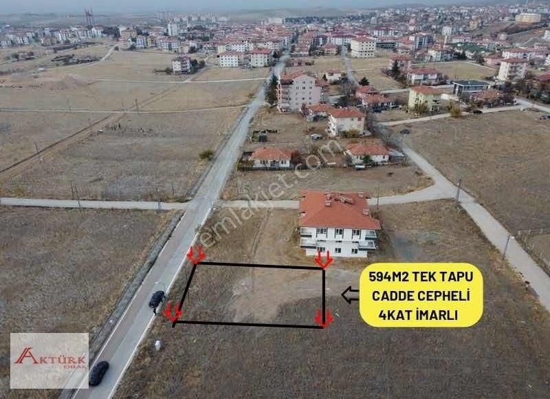 Akyurt Yıldırım Satılık Konut İmarlı /*aktürk Emlaktan*\594m2tek Tapu Cadde Cepheli Yatırımlık Arsa