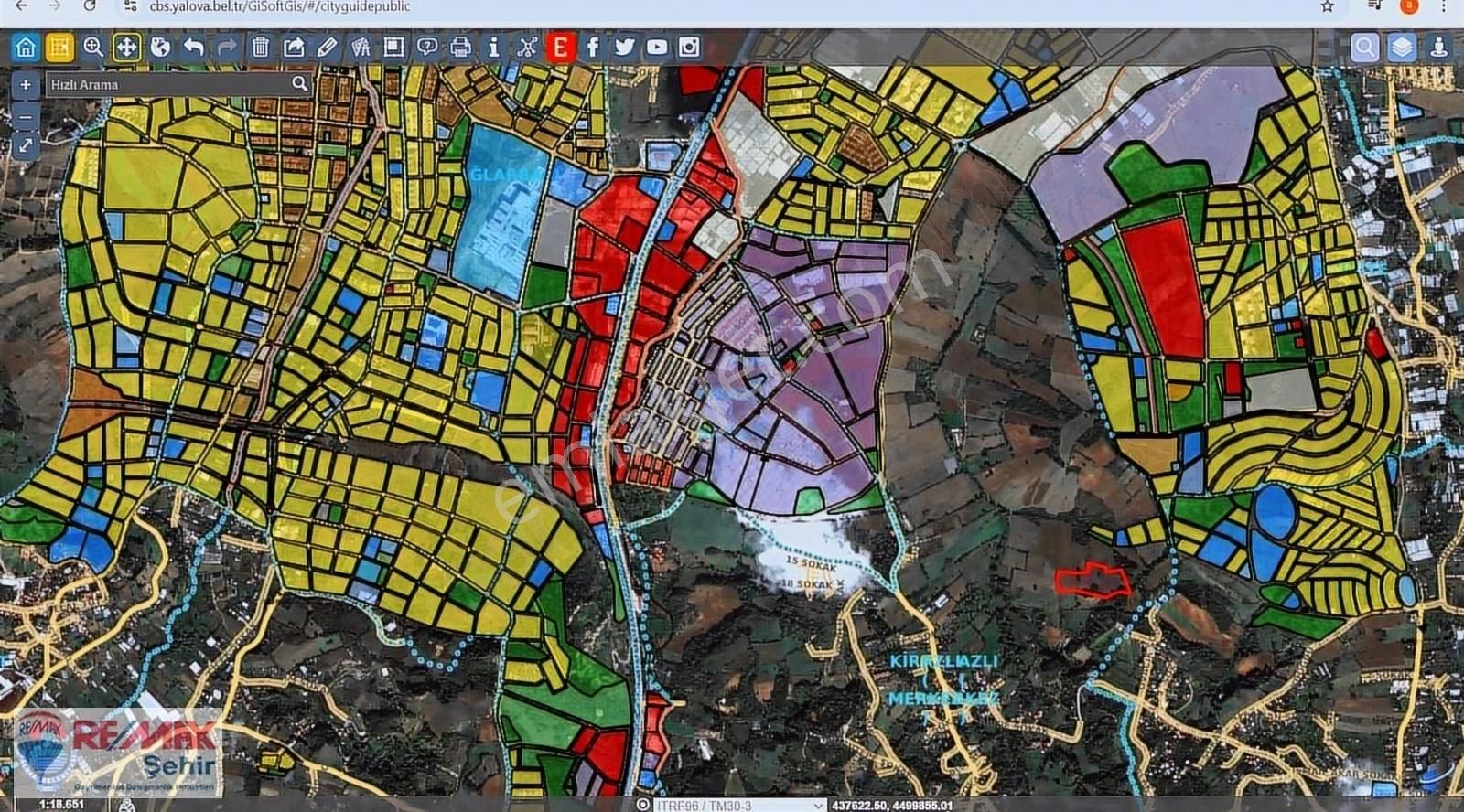 Yalova Merkez Kirazlı Köyü (Merkez) Satılık Tarla Yalova Merkez Kirazlı Da Satılık 20.239m2 Tarla Hissesi