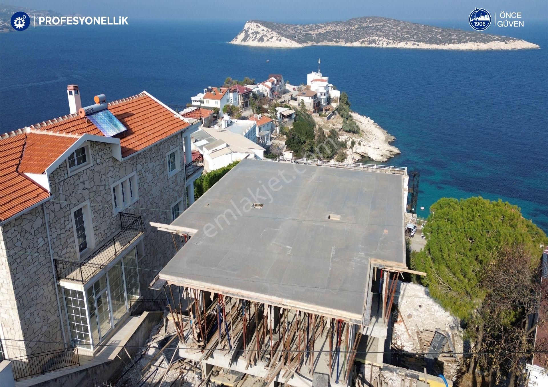 Karaburun İskele Satılık Villa Karaburun İncirlikoy'da 4+1 Deniz Manzaralı Villa