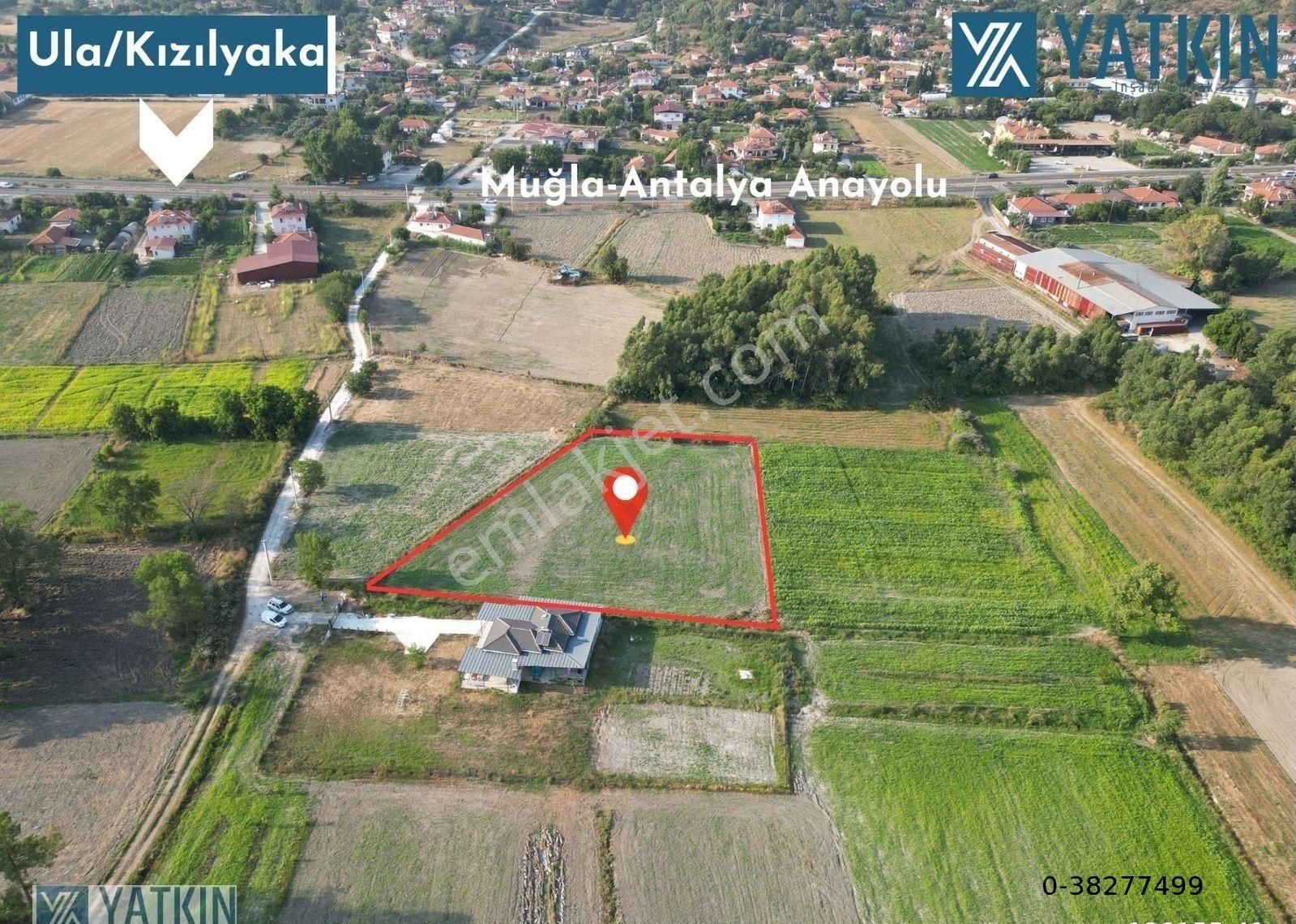 Ula Kızılyaka Satılık Tarla Ula Kızılyaka'da Anayola 200 Metre Mesafede 3000 M² Satılık Tarla