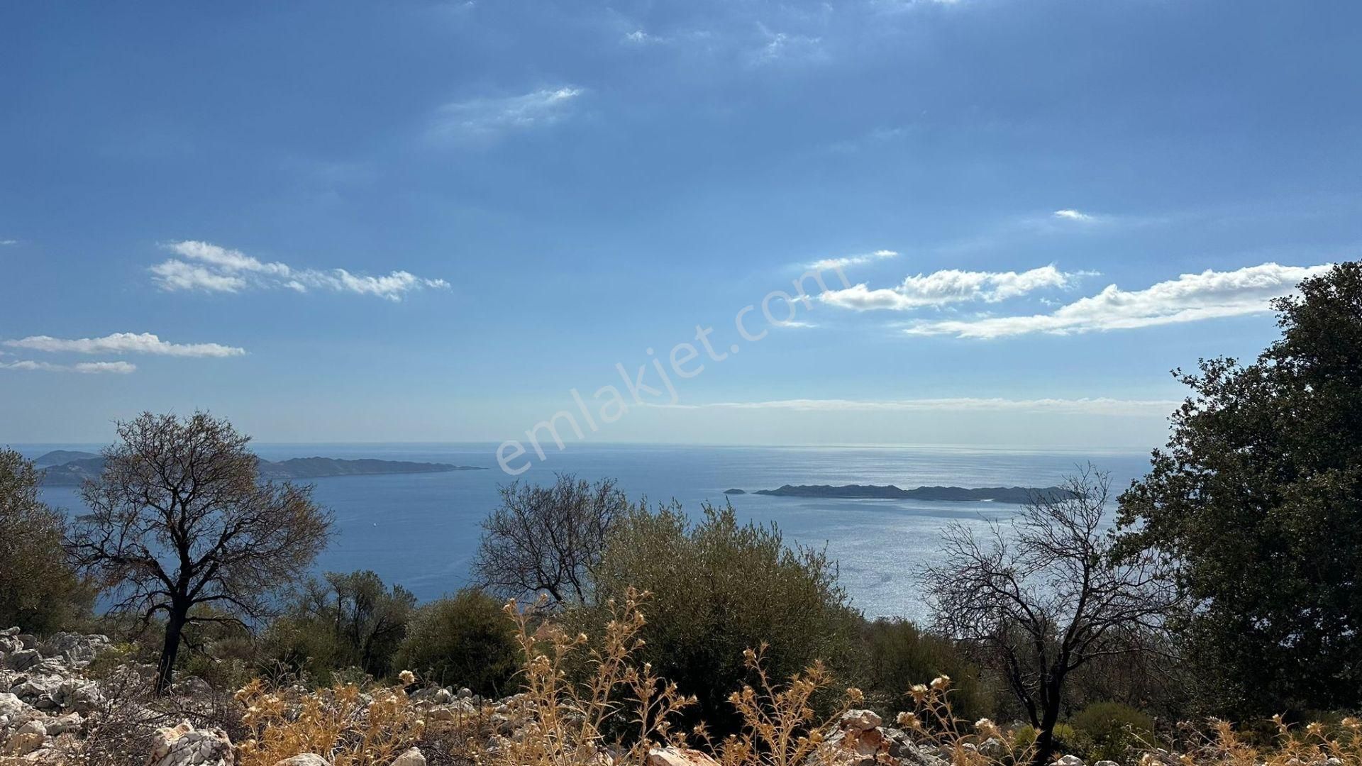 Kaş Sarıbelen Satılık Tarla Sahibinden Önü Kapanmaz Muhteşem Deniz Manzaralı 415 M2