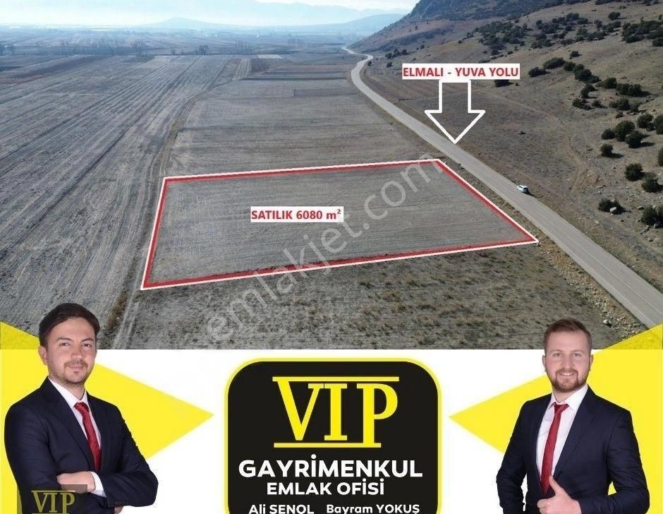 Elmalı Kışla Satılık Tarla Vip Gayrimenkul' Den 6.080m² Anayol Cepheli Fırsat Arazi