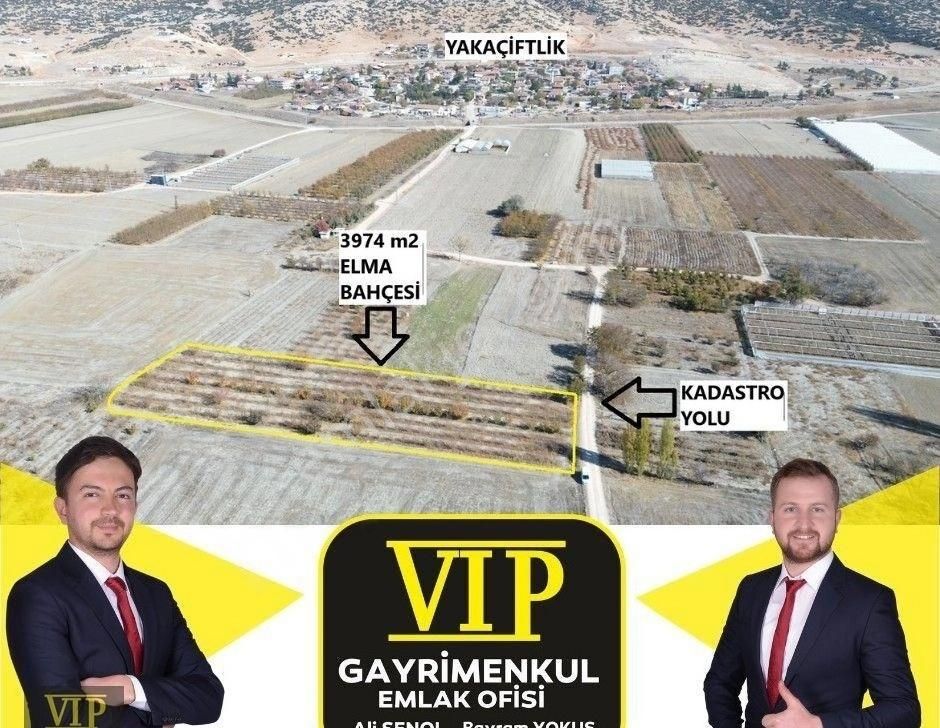 Elmalı Yakaçiftlikköyü Satılık Bağ & Bahçe Vıp Gayrimenkul'den Yakaçiftlik Mah. 3974 M² Elma Bahçesi