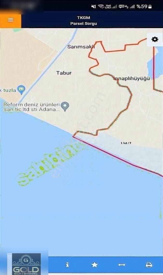 Karataş Karataş Satılık Konut İmarlı Adana Karataş Inneplihüyüğünde İmarlı Tek Tapu 200 Metre Arsa