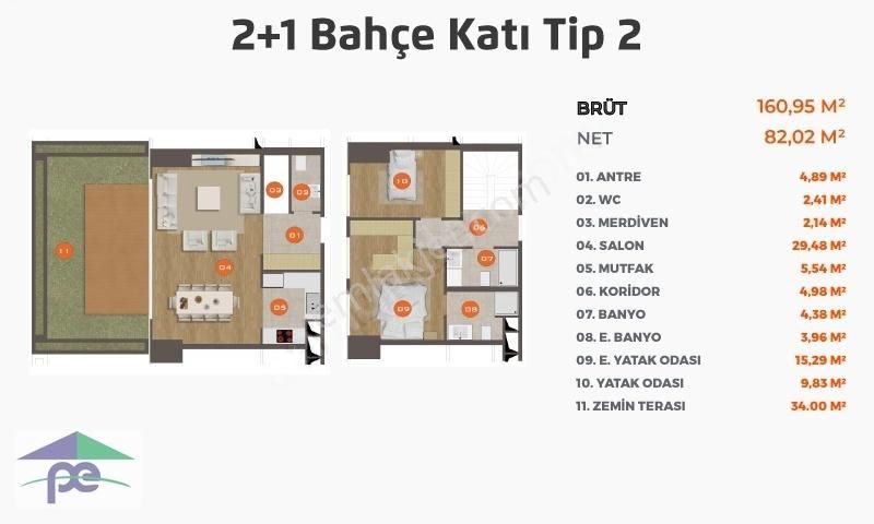 Kartal Kordonboyu Satılık Daire Dky Sahilde Bahçe Katı Loft 2+1 Daire 35 M² Teraslı