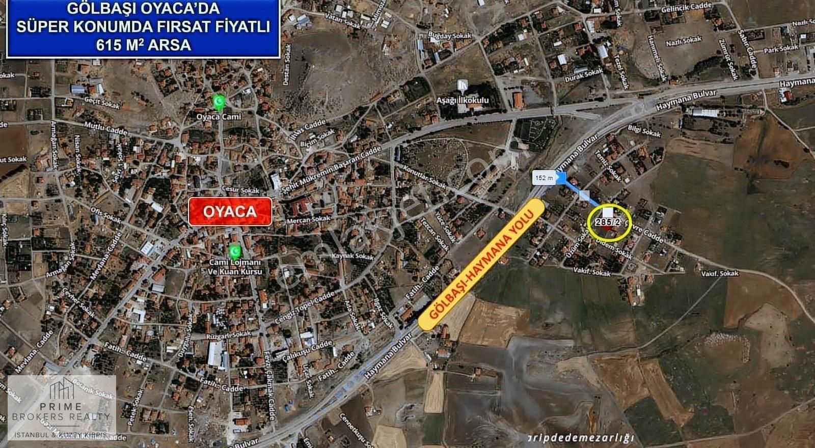 Gölbaşı Oyaca Yeşilçam Satılık Konut İmarlı Gölbaşı Oyacada Satılık 615 M2 Uygun Fiyatlı Arsa