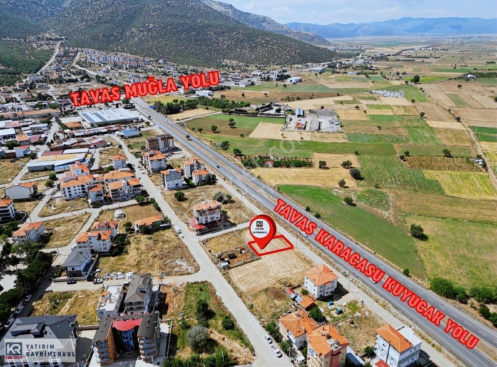 Tavas Orta Satılık Ticari İmarlı Kr Yatırım'dan Tavas Orta Mahalle Ana Yol Üniversite Yakını Arsa