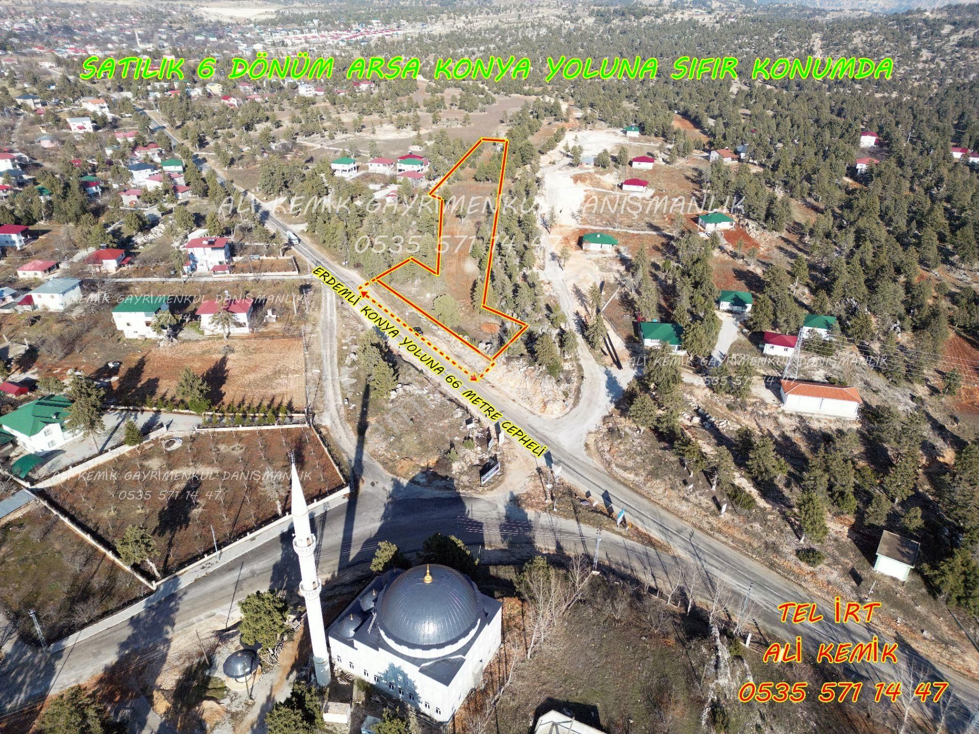 Anayola Sıfır 6 Dönüm Arsa Erdemli Aydınlar (avgadı) Da - Görsel 4