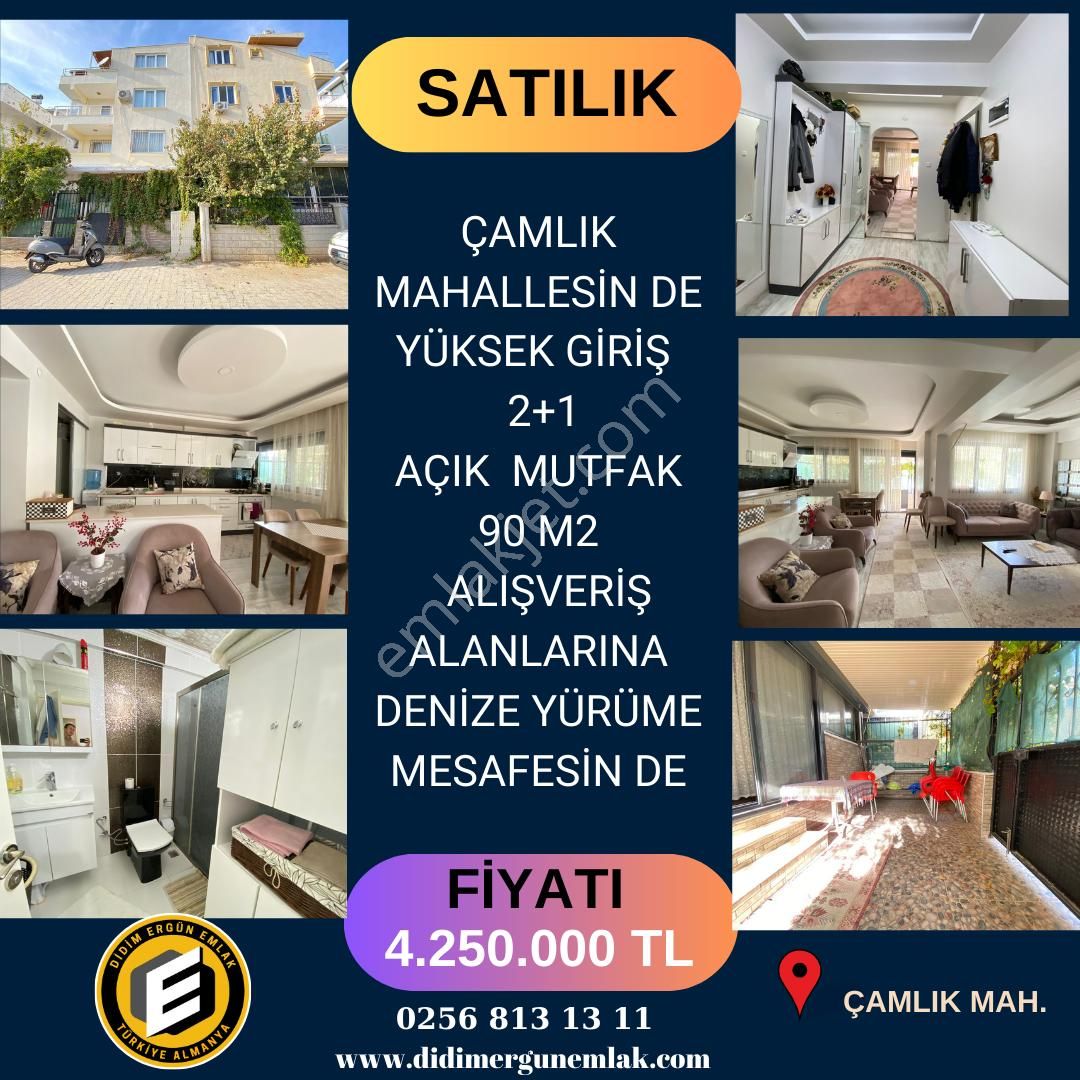 Didim Çamlık Satılık Daire Çamlık Mahallesin De Yüksek Giriş Ve Müstakil Girişli ( Ek : 1230