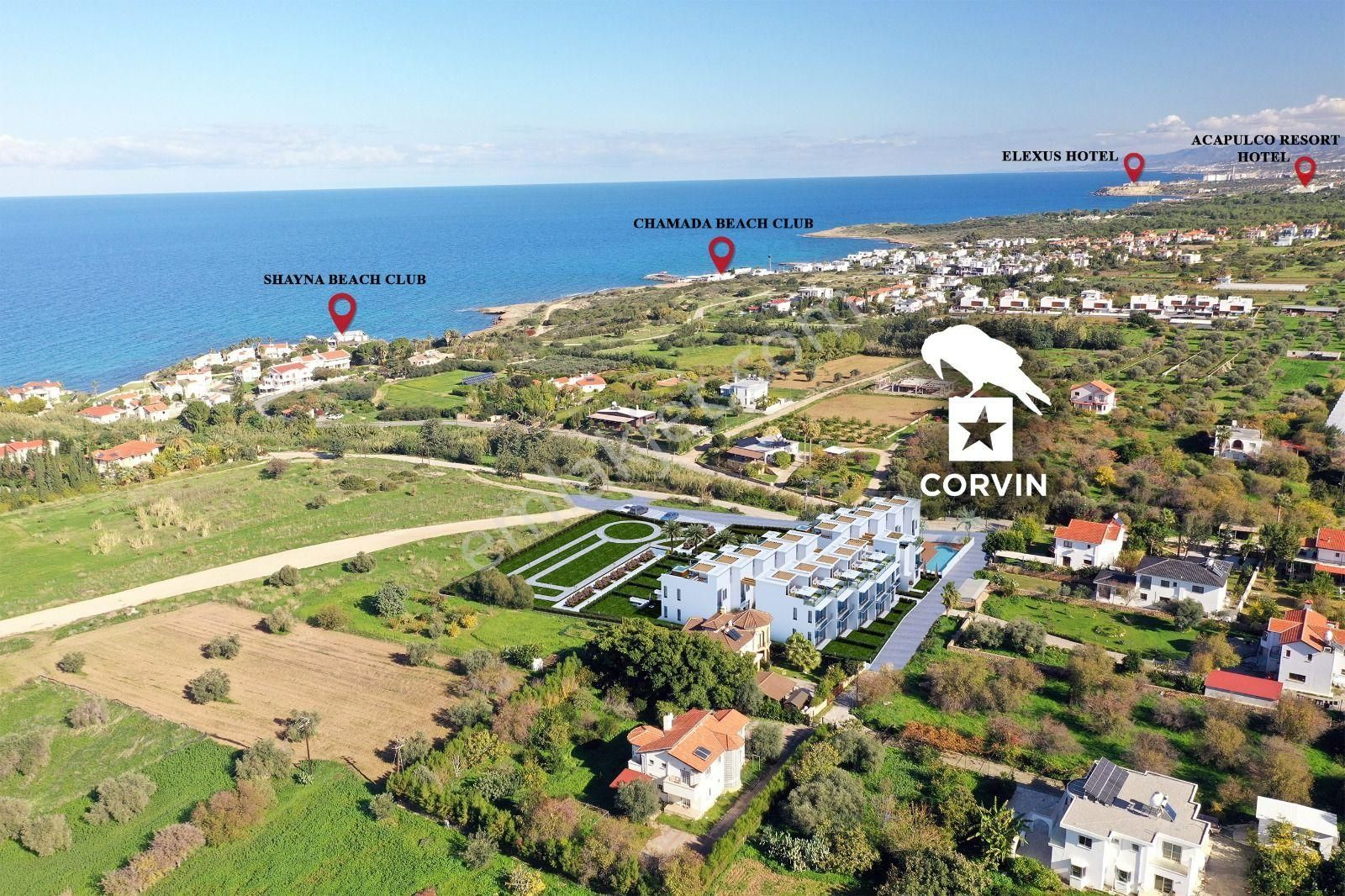 Girne Çatalköy Köyü Satılık Villa Girne Çatalköy'de Teslime Hazır Dağ Ve Deniz Manzaralı Satılık İkiz Villa !!!