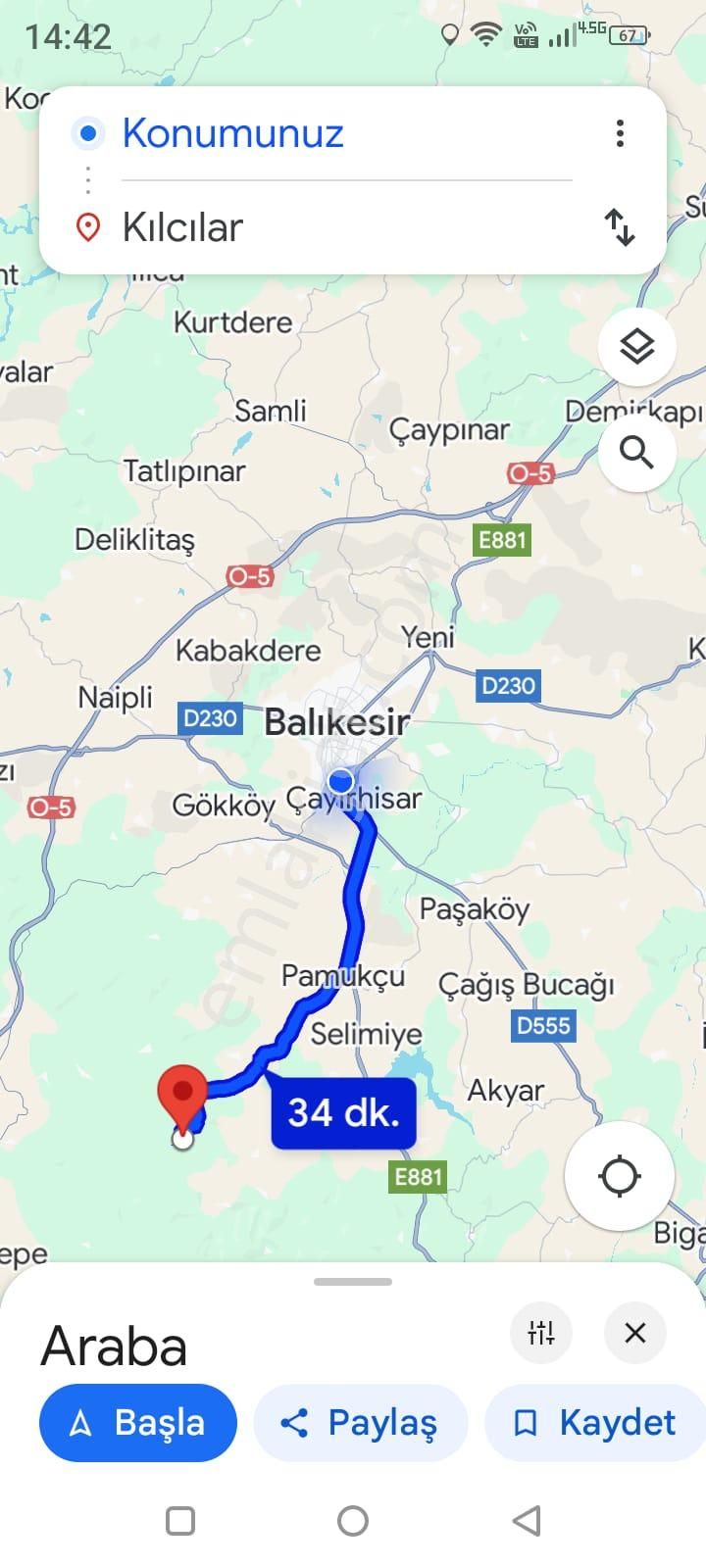 Altıeylül Kılcılar Satılık Tarla Satılık Tarla/ Kılcalar Köyü-içinde Su Deposu Ve Suyu Bulunan Kelepir Verimli Tarla