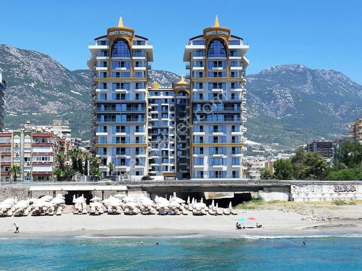 Alanya Mahmutlar Satılık Daire Cebeci Towers Sitesi'nde Deniz Manzaralı, Mobilyalı, Şık 1+1 Daire