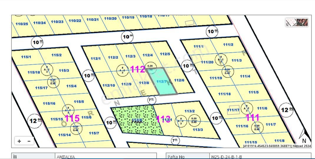 Kepez Kirişçiler Satılık Konut İmarlı Kirişçiler 348m2 Arsa Kendimize Ait