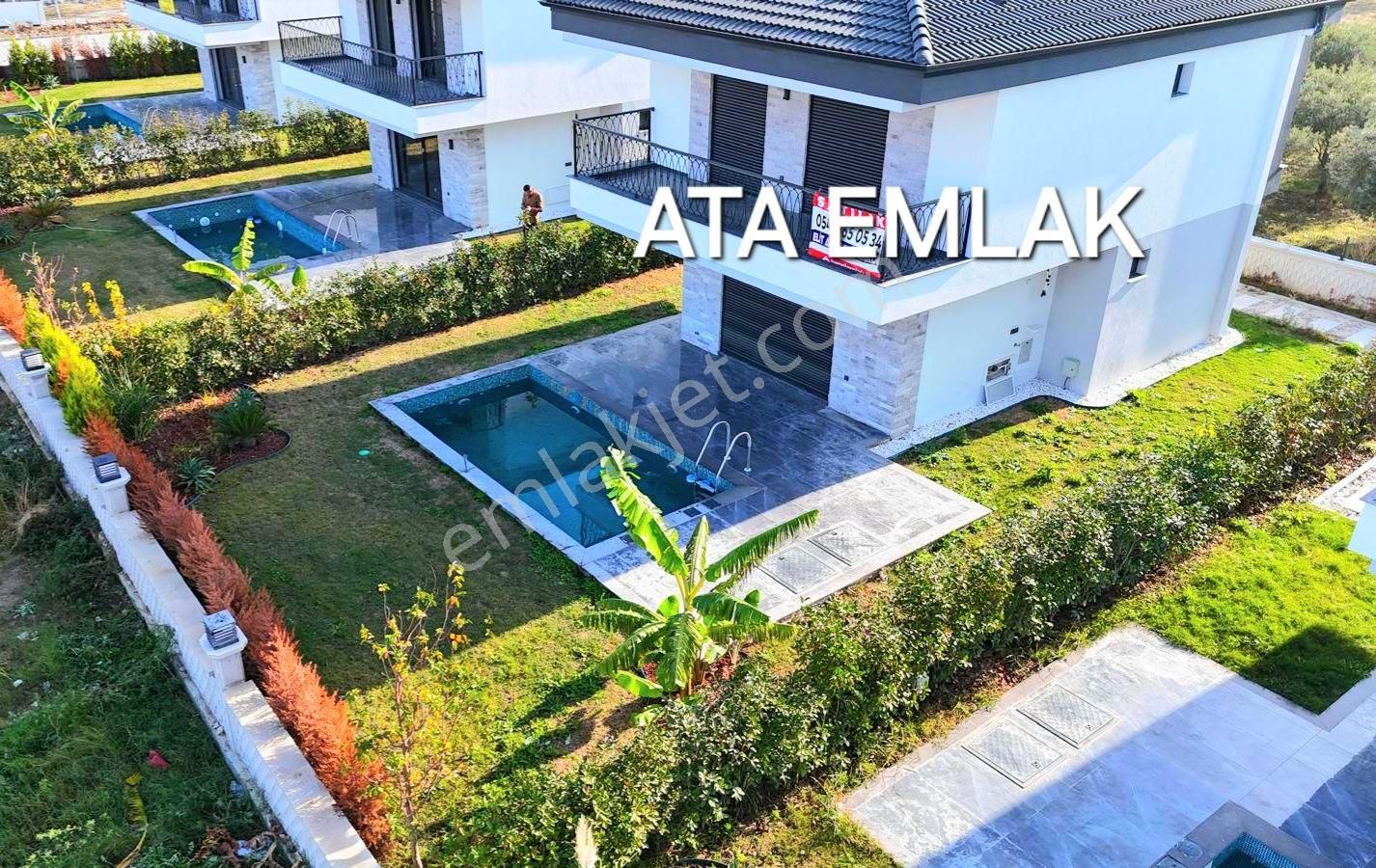 Kuşadası Davutlar Satılık Villa Kuşadası Davutlarda Özel Havuzlu 4+1 Geniş Bahçeli Sıfır Villa