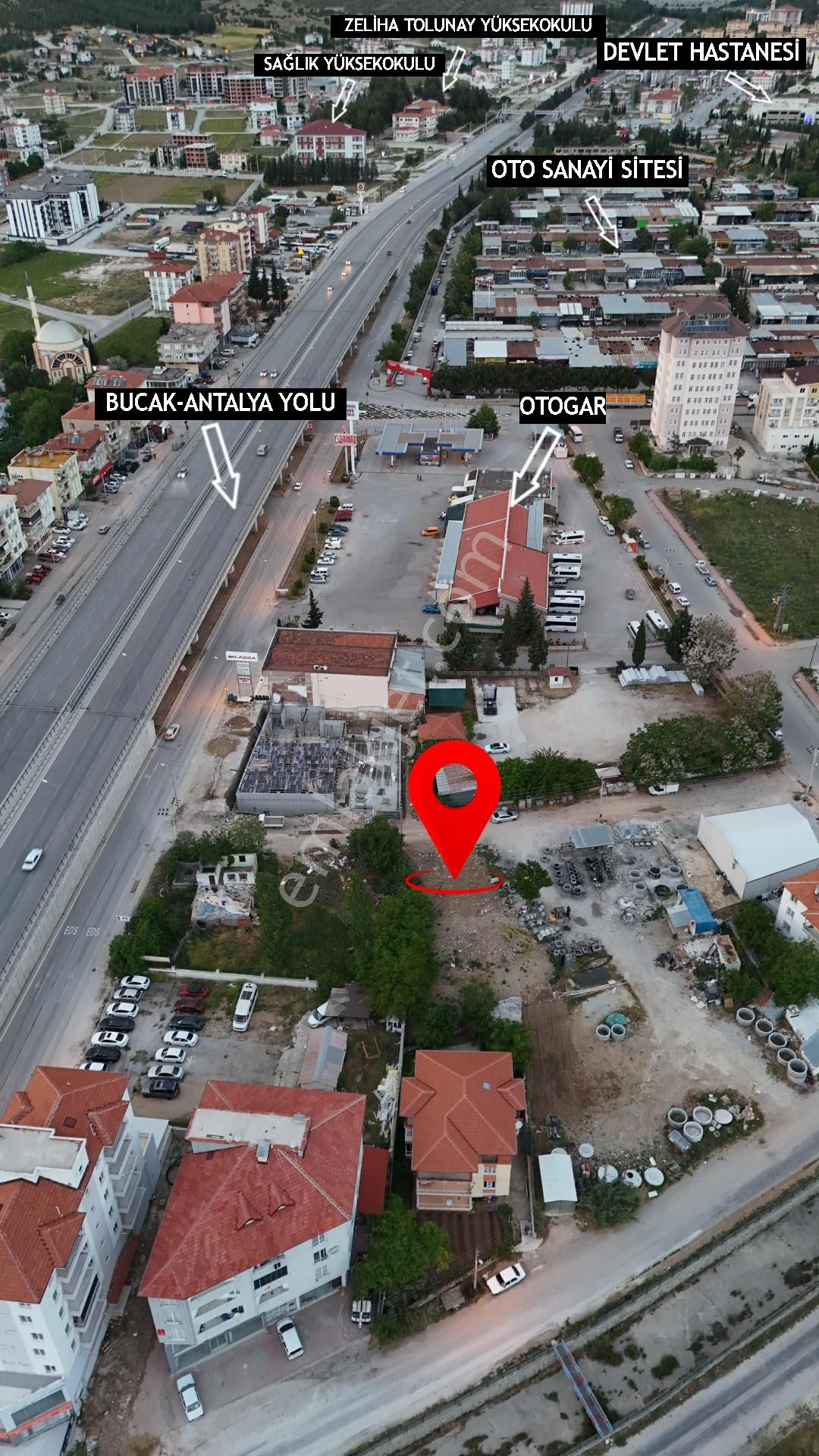 Bucak Mehmet Akif Satılık Konut+Ticaret Alanı Bucak Satılık 680 M² Arsa - Mehmet Akif Mah.