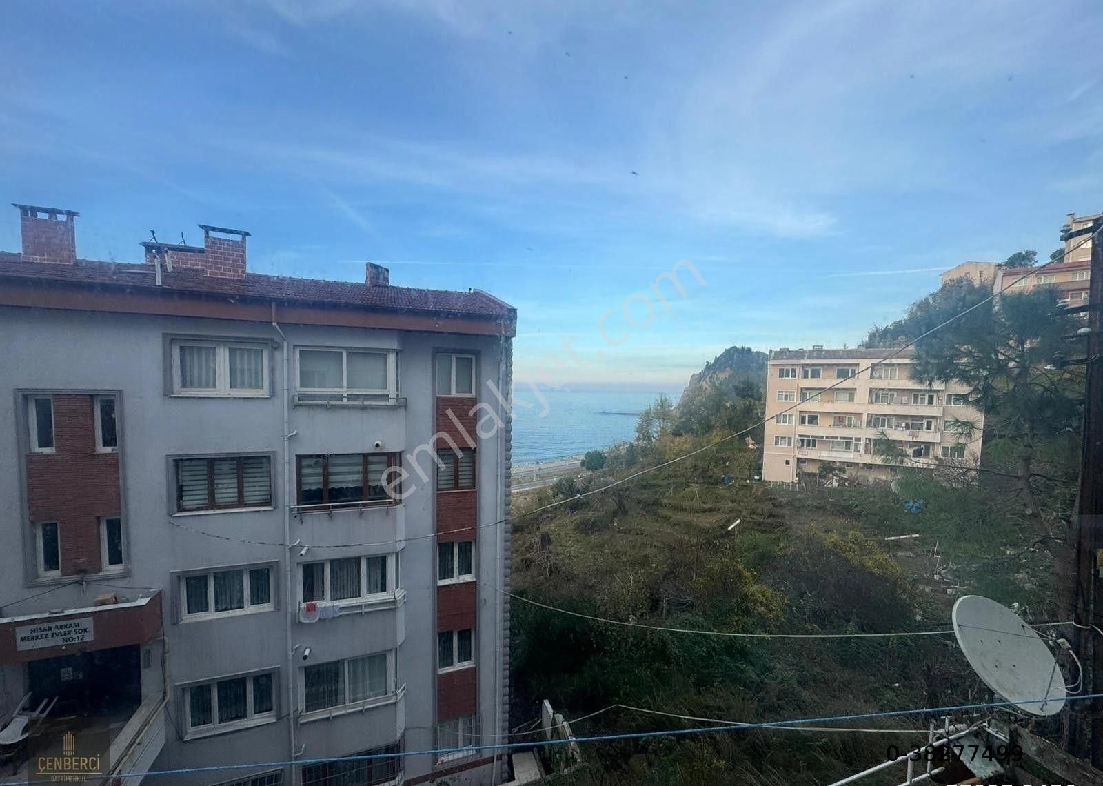 Kilimli Hisar Arkası Satılık Daire Zonguldak Kilimli'de Hisar Arkası Merkez Evler Satılık 3+1 Deniz Manzaralı Ferah Daire