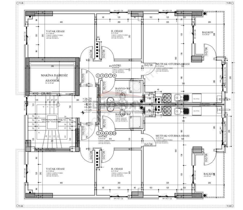 Çorum Merkez Üçtutlar Satılık Daire Güvenay - Çorum Eşref Hoca Cad. Üzeri 2+1 Lüks Projeden Satılık Daireler