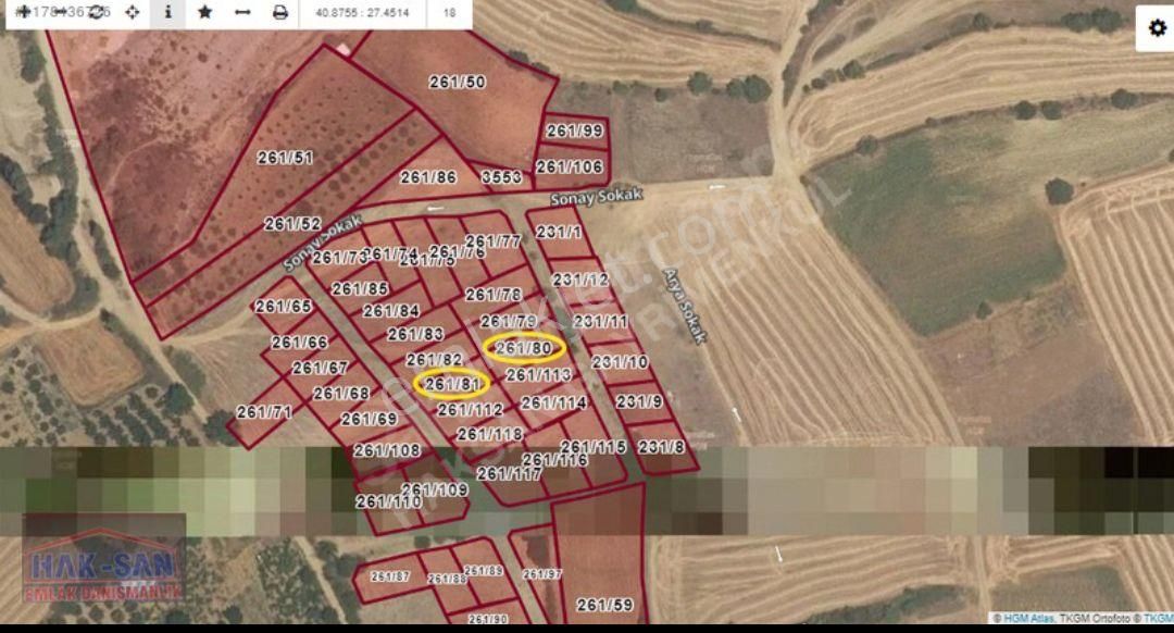 Süleymanpaşa Kumbağ Satılık Konut İmarlı Tekirdağ Kumbağda 370 M2 İmarlı İfrazlı Denize Yakın Arsa