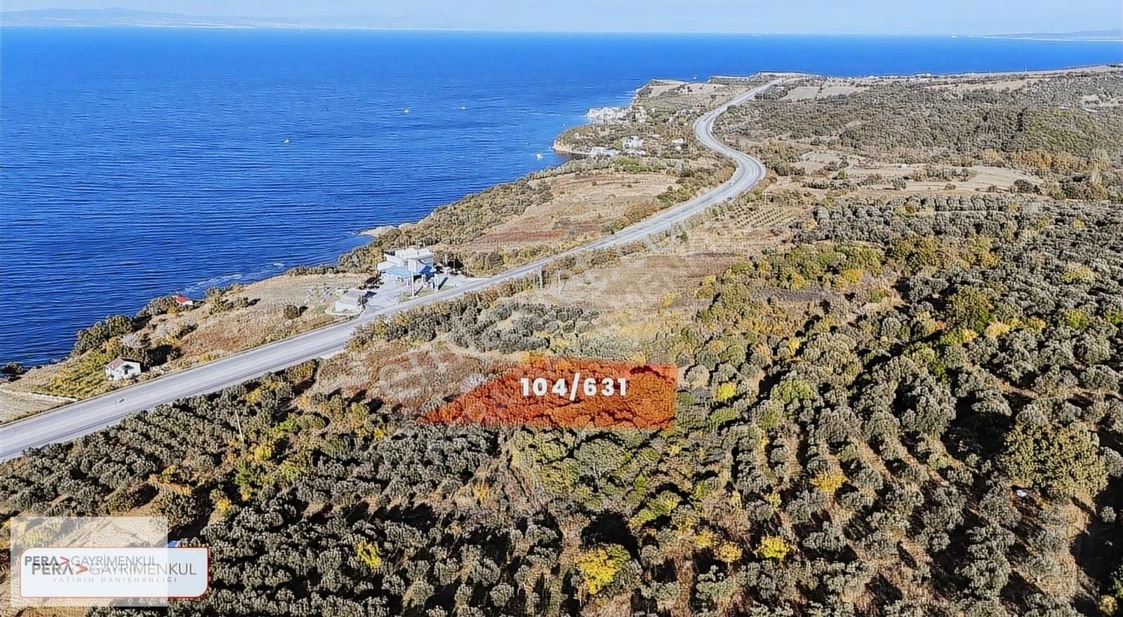 Lapseki Şevketiye Köyü Satılık Tarla Pera'dan Lapseki Şevketiyede Köprü Ve Boğaz Manzaralı Arsa